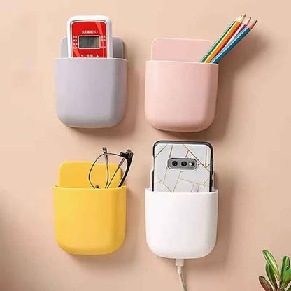 Wall-Mounted Multi-Functional Storage Box & Phone Holder