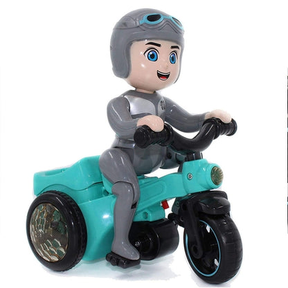 Toddler Toy 60 Degree Rotating Musical Tricycle Toy with Flashing Light