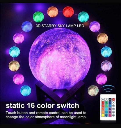 Moon Shade Light 16 Color Remote Control