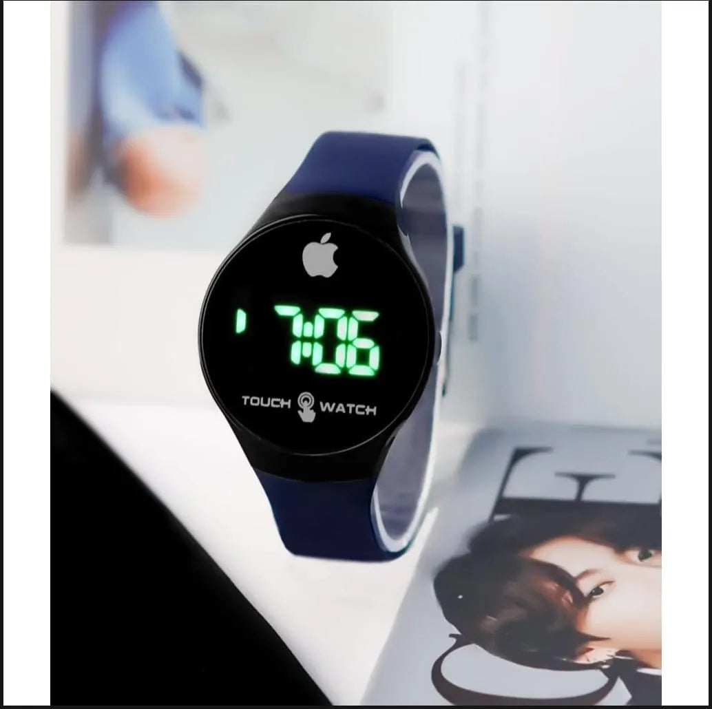 Women Apple Logo Touch Watch LED