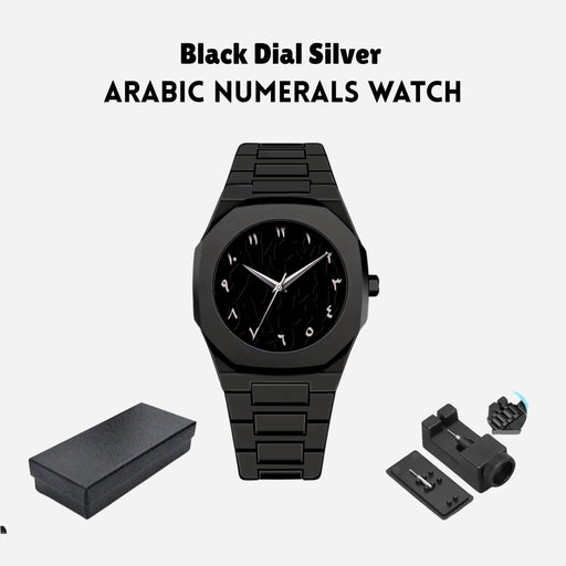 Men’s Arabic Quartz Watch – Simple Business Style Fashion Wristwatch