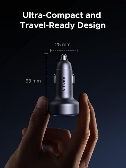 UGREEN 30W USB C Car Charger 3 Port PD Fast Charging  - 45843