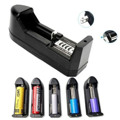 Single Multifunctional Battery Charger 3.7V Li-Ion EU for 18650 / 14500 / 16340 / 26650 Rechargeable