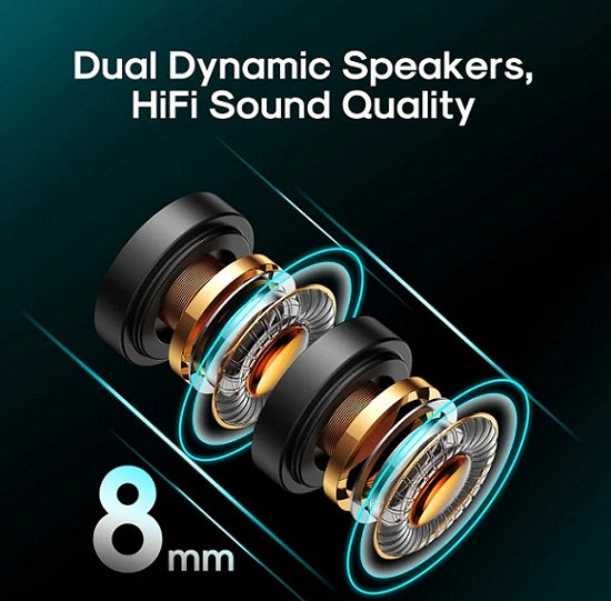 Joyroom JR-DY01 Magnetic Neckband Sports Bluetooth Earphone with Dual Dynamic Speakers HiFi Sound Quality