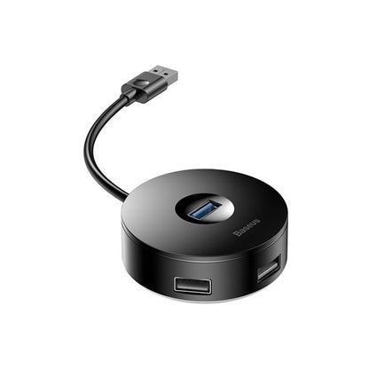 Baseus Round Box HUB Adapter 4 USB 3.0 Ports 5Gbps USB2.0 Support 4TB Hard Drives Hard U Disk