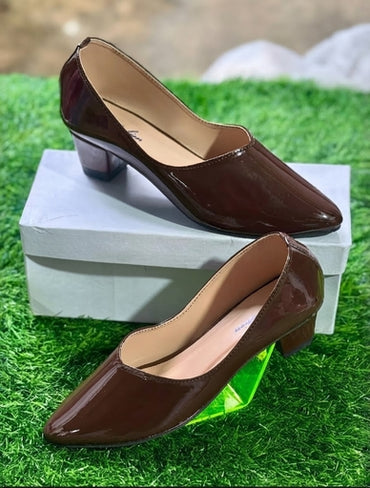 Women’s  Patent Block Heel Shoes