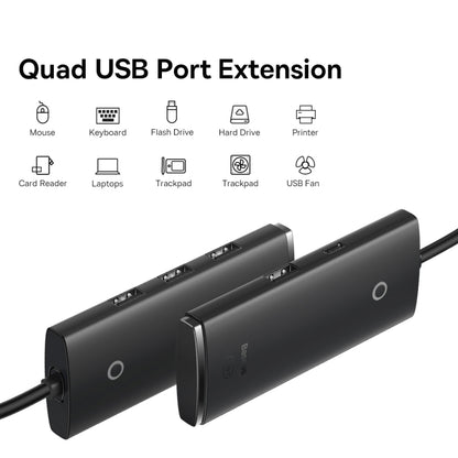 Baseus Airjoy Series USB-A to USB 2.0 x 4 USB HUB Adapter
