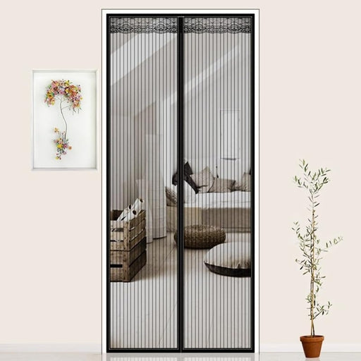 Magic Mesh Hands-Free Magic Net Mesh with Magnets Anti Fly Bug Mosquito Door Screen Curtain Door