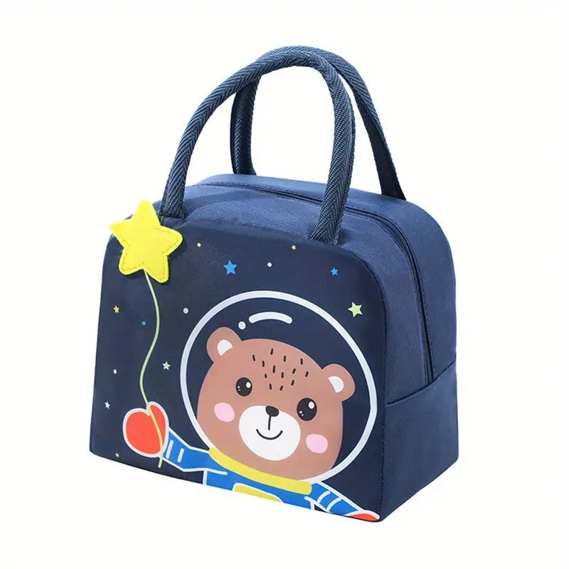Cartoon Thermal Insulation Lunch Bags Oxford Fresh Cooler Pouch for Students Children Lunch Picnic