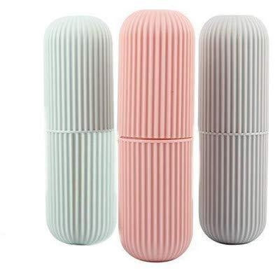 Oval Shape Capsule Portable Travel Toothbrush Storage