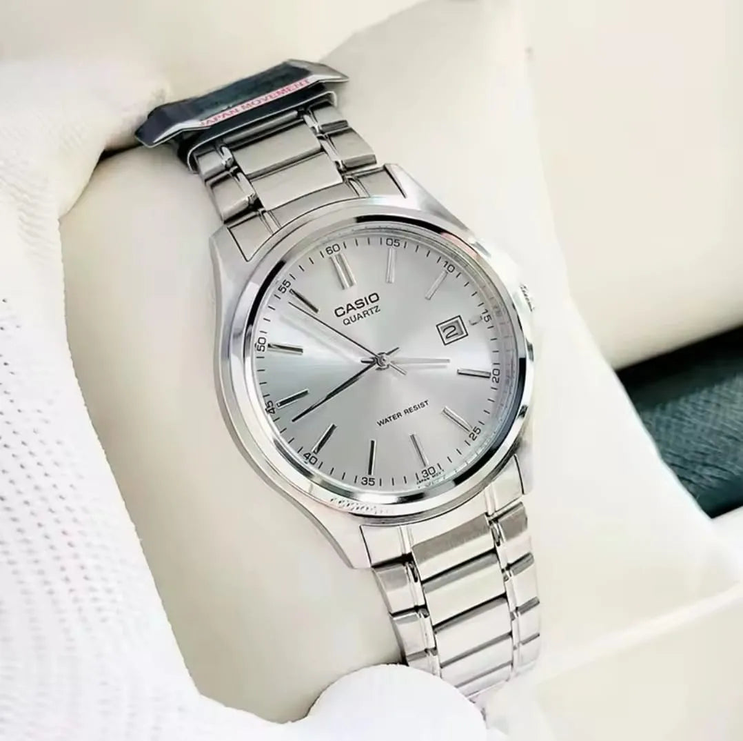 Stainless Steel Leisure High Luxury Business Date Simple Diamond Face Quartz Watch Men Women Watch