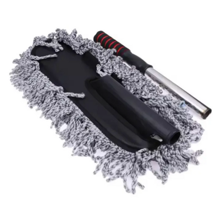 Removable Microfiber Car Wash Brush: Ultrafine Fiber Cleaning Tool for Cars & Motorcycles