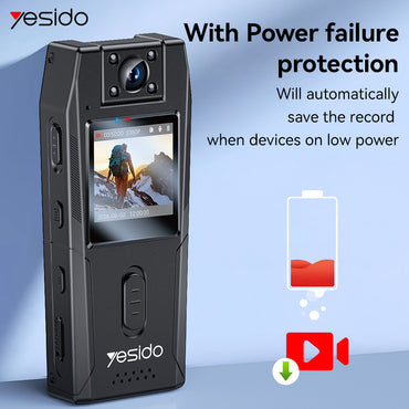YESIDO KM25 Outdoor Body Camera For Hiking , cycling, outdoor