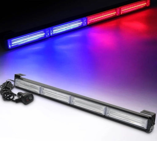 4 Vip Light Strobe Flasher Warning Light Blue White Red 4 Light Bar
