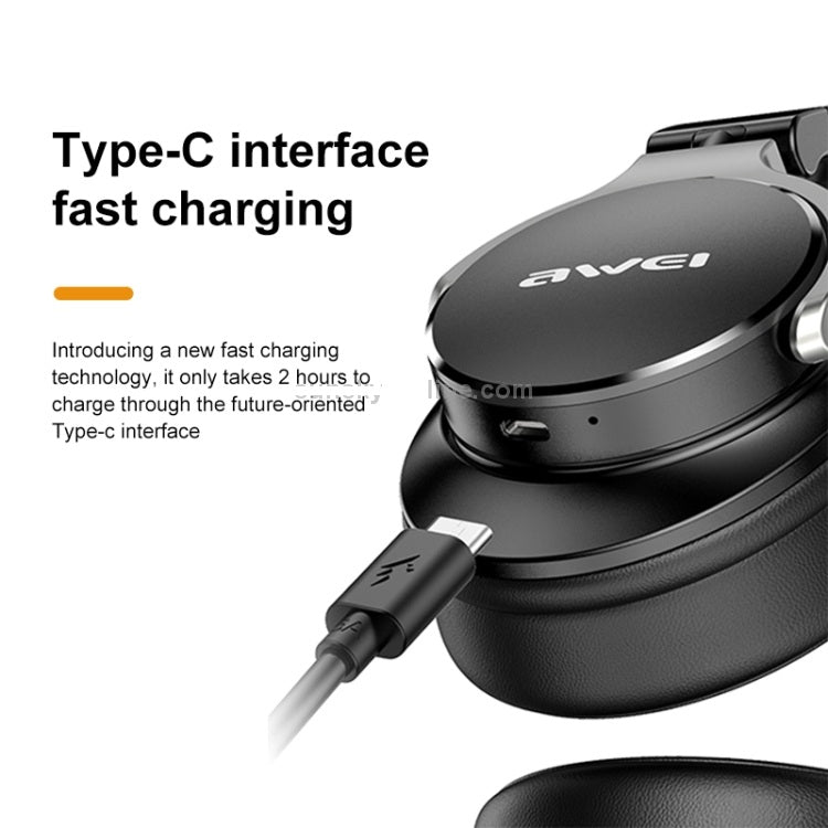 Awei A710BL NC Foldable ANC Noise Cancelling Bluetooth Wireless Headset