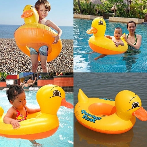 Children Duck Swim Learning