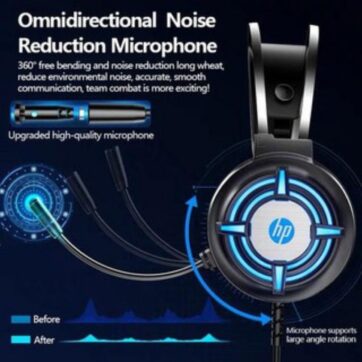 HP H120 7.1 Stereo Surround USB 2.0 Plug Gaming Headset with Microphone