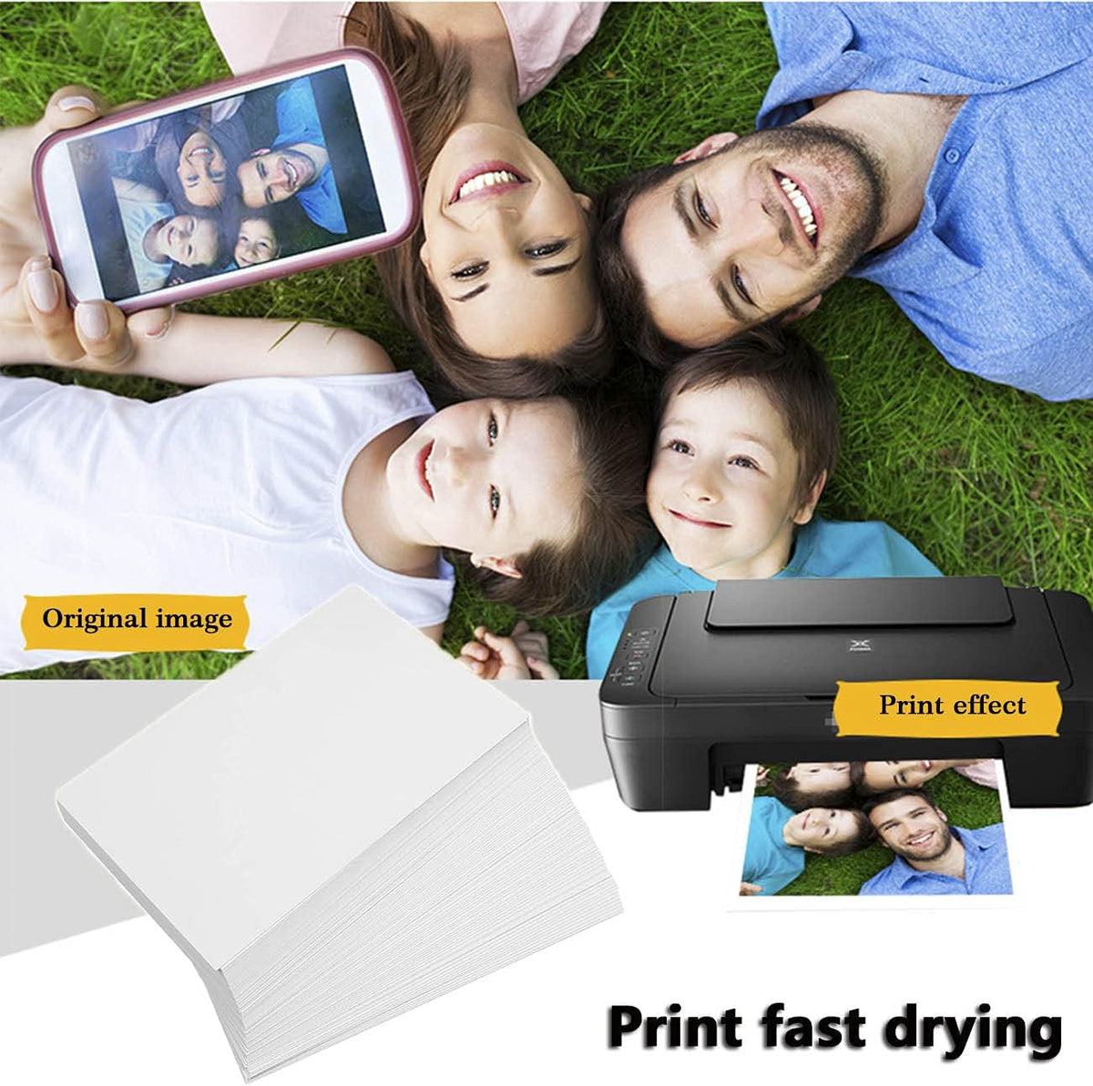 100 Sheets Premium Matte Photo Paper, 6 x 8 inches, 260gsm, Professional White Photographic Paper, for Inkjet Printers