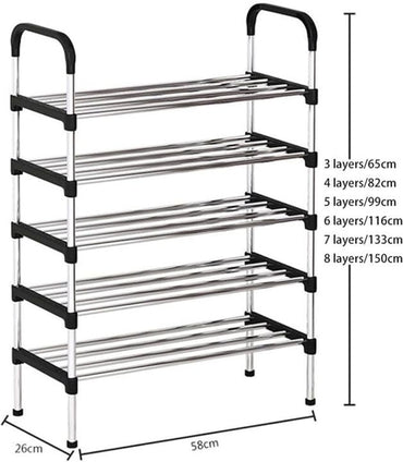 7 Layers Stainless Steel Shoe Rack Multi-Layer Shoes