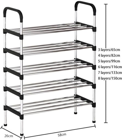 7 Layers Stainless Steel Shoe Rack Multi-Layer Shoes