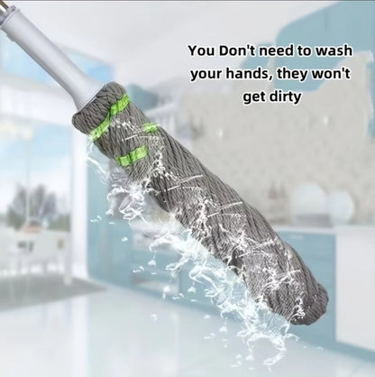 Easy-Wring Hands-Free Floor Mop – Self-Wringing Microfiber Mop for Kitchen, Bedroom & Living Room