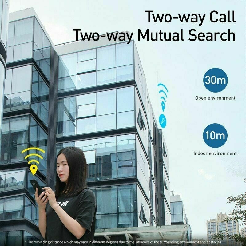 Baseus T2 Smart Tracker Mini Anti-loss Wireless Track Device Animal Kid Document Anti-loss Tracker Dog Smart Key Tag Locator Track