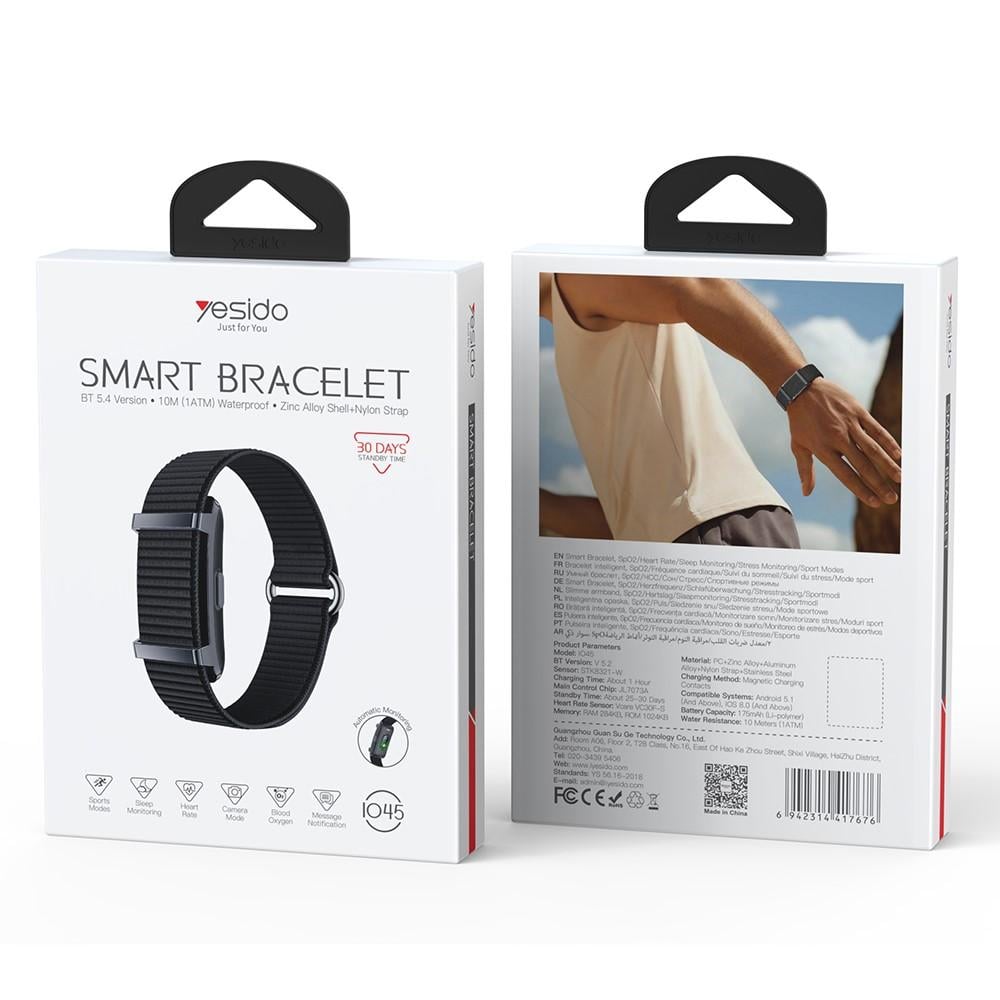 YESIDO IO45 Waterproof Smart Fitness & Health Tracking Band