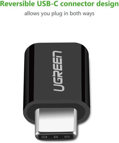 UGREEN Type-C to Micro USB OTG Adapter (Black) - 30391