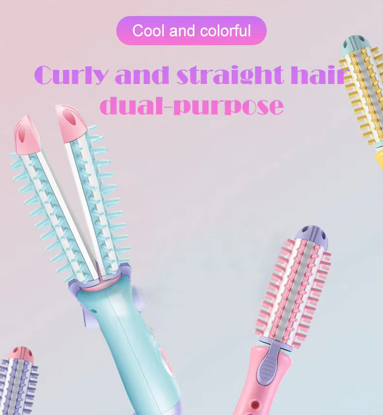 Hairdressing Electric Hair Straightener Comb Straightening Heating Temperature Hair Straightener Brush Smoothing Makeup Hairdressing Electric Hair Straightener Comb Straightening Heating Temperature Hair Straightener Brush Smoothing Auto-rotating