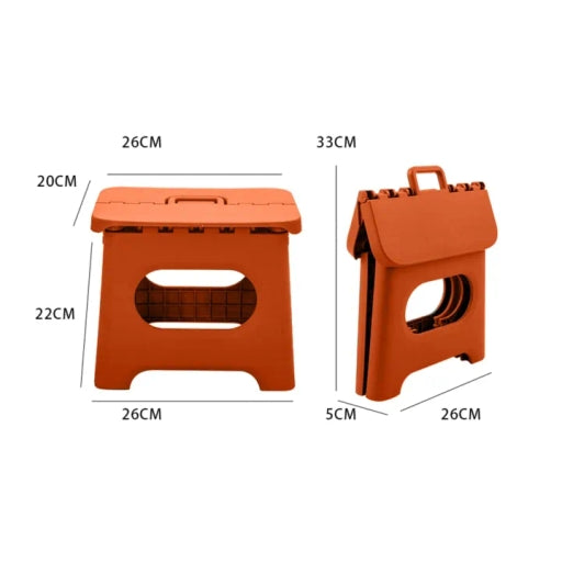 Plastic Folding Small Stool /Chair Portable Thickened Household Space-Saving Outdoor