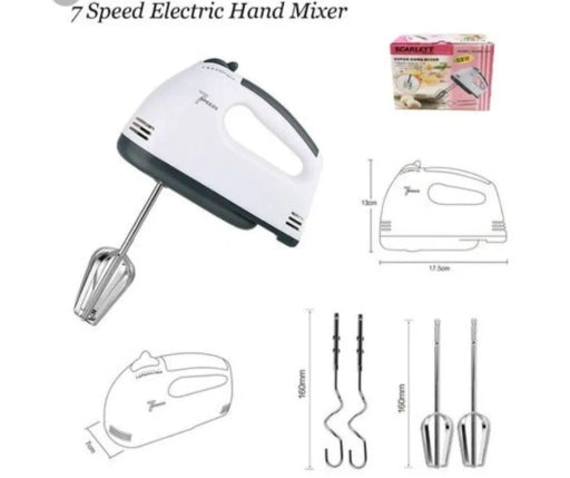 Scarlet 7 Speed Hand Mixer Egg Beater
