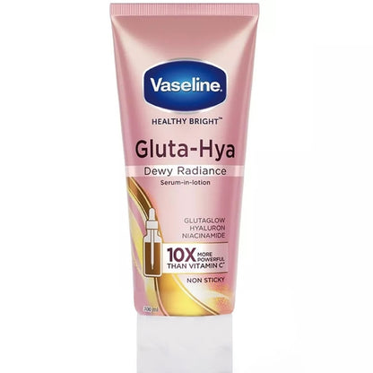 Vaseline Bright Gluta Hya Serum Burst Lotion Flawless Glow Dewy Radiance 300Ml