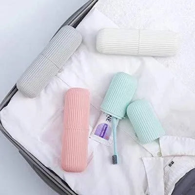 Oval Shape Capsule Portable Travel Toothbrush Storage