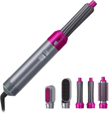 5 In 1 Hair Dryer Hot Air Brush Styler, Detachable Hair Styler Electric Hair Dryer Brush