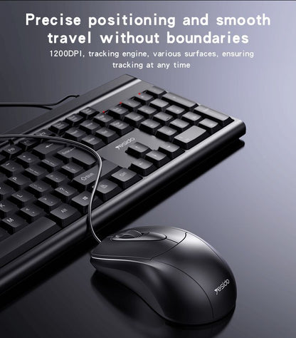 Yesido KB18 Wired Keyboard And Mouse Combo Set