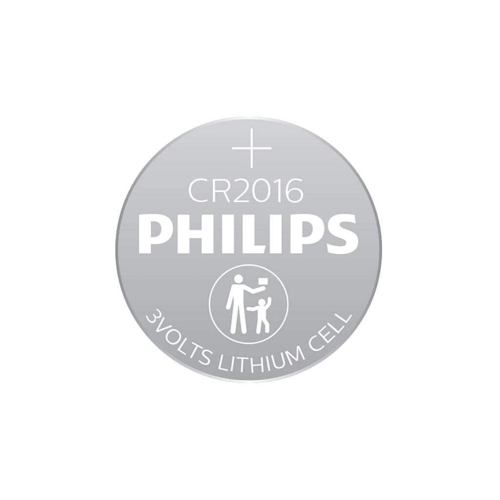 PHILIPS Blister CR2016 Lithium Coin Cell Battery 5pcs pack  (CR2016, DL2016) 3.0V