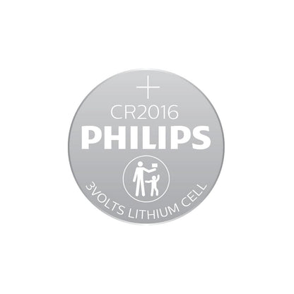 PHILIPS Blister CR2016 Lithium Coin Cell Battery 5pcs pack  (CR2016, DL2016) 3.0V