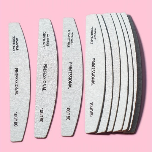10Pcs Professional Nail File & Buffer Set – Nail Shaping & Polishing Tools for Home & Salon Manicure