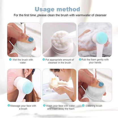 Double Side Skin Care Facial Cleaning Brush