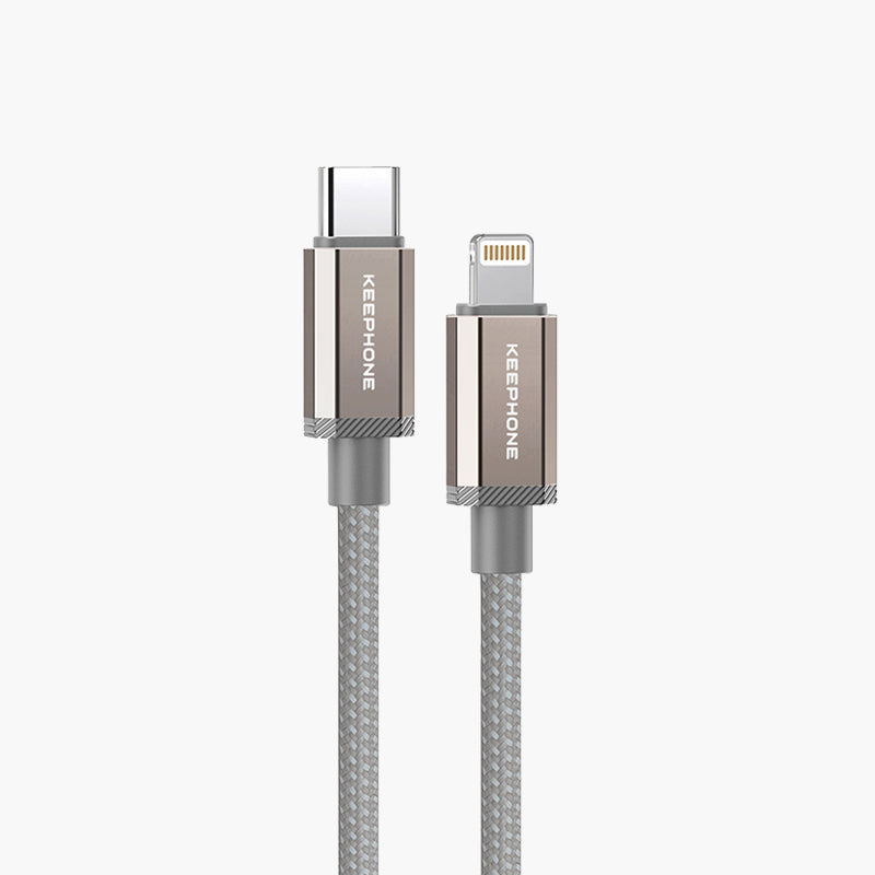 KEEPHONE Flash 27W Fast Charging Cable Type-C to Lightning Cable | Military-Grade Durability - 1.2M