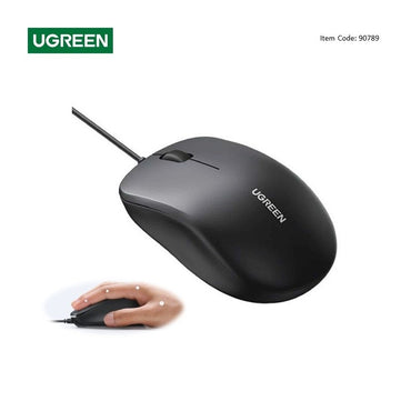 UG Wired Mouse, USB Wired Computer Mouse with Ergonomic Design, 1200 DPI 1.5m Length Quiet Button Optical Corded Mouse for La