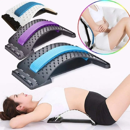 Adjustable Acupressure Back Support Massage Device Portable Spine Corrector Pain Relief SMT