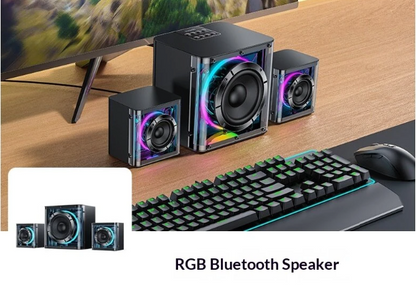 Yesido YSW41 40W 2.1 Channel System Colorful RGB Bluetooth Speaker Subwoofer