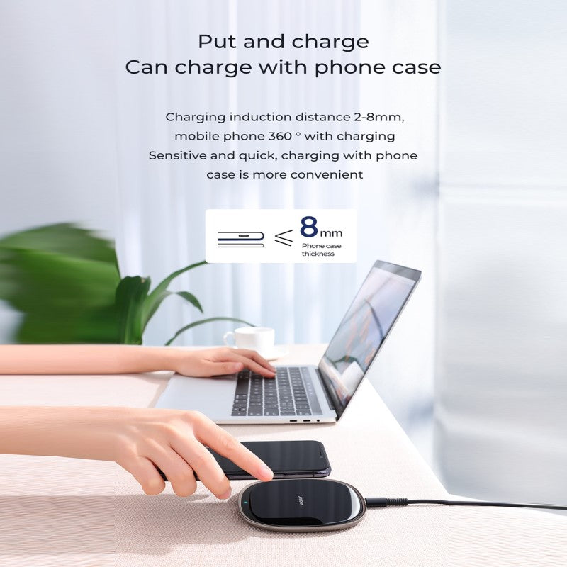 Joyroom Wireless Charger JR-A23 Fast 15W Charger Pad for IP Samsung Huawei Xiaomi