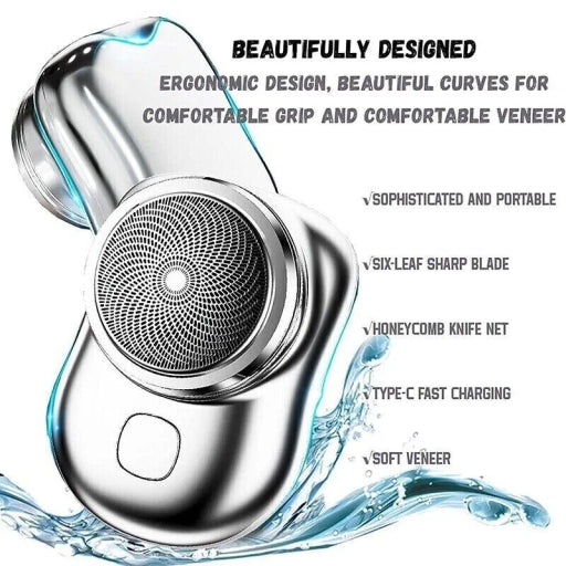 Mini Electric Shaver for Men | Rechargeable Portable Beard Trimmer
