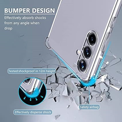 Transparent Airbag Bumper Back Cover For Samsung Galaxy A54 5g / A34 / A24