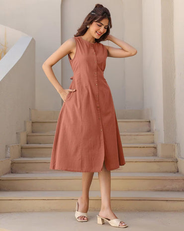Women Cotton a-Line Dress