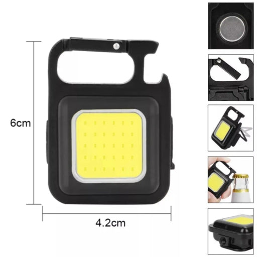 Mini Pocket Multifunctional Keychain Rechargeable LED Light