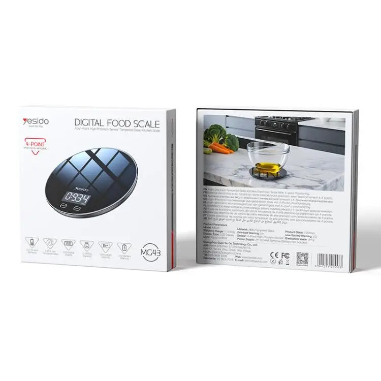 Yesido MG43 Smart Electronic Kitchen Scale / Digital Food Scale
