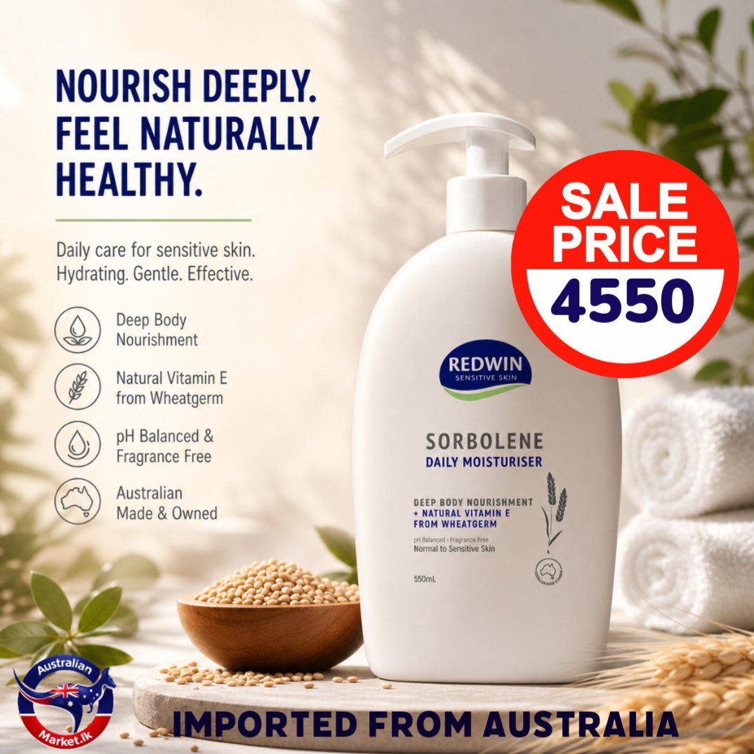REDWIN Sorbolene Daily Moisturiser |  550Ml